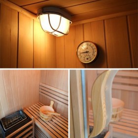 Sauna finlandese moderna ARETUSA dettagli