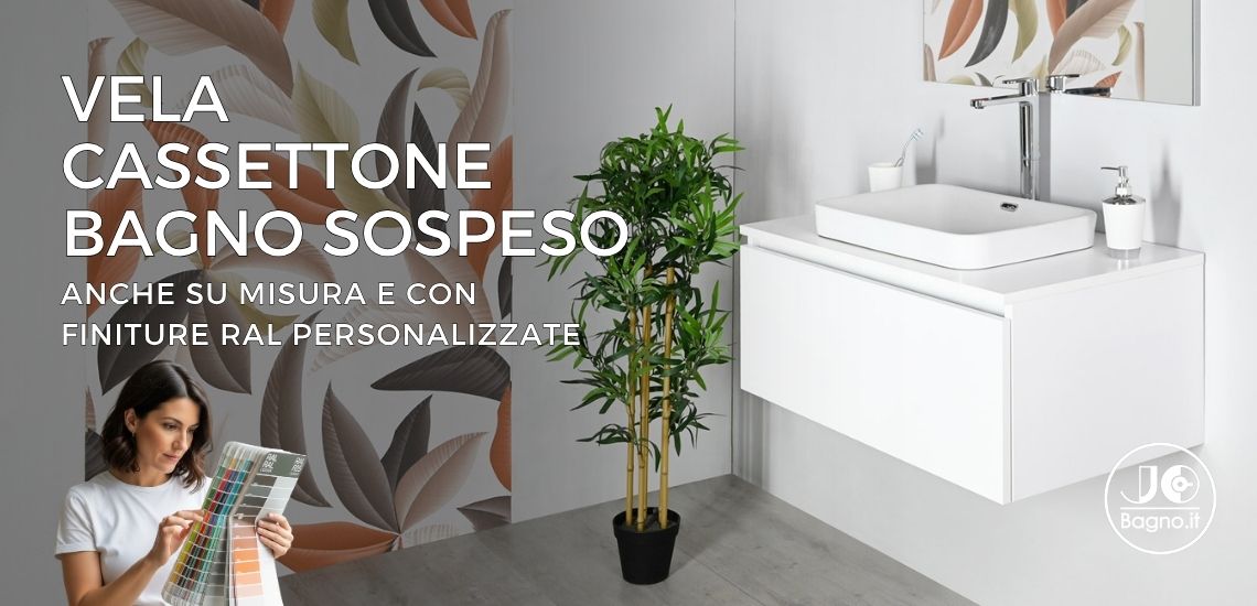 cassettone bagno sospeso VELA