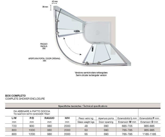 Tecnica semicircolare retta