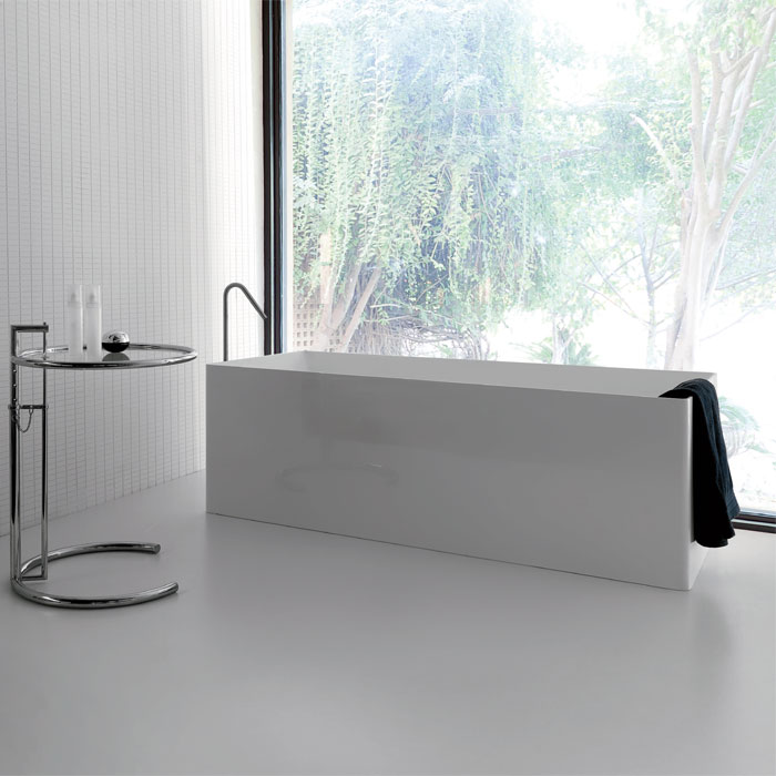 Mobile bagno sospeso 70 cm con doppio cassetto grigio storm - Compact