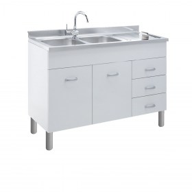 Mobili sottolavelli da cucina per lavelli Inox.