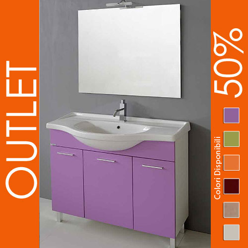 Outlet : Arredo bagno 105 Lilla Outlet : Arredo bagno 105 Lilla