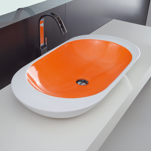 Lavabi Colorati Lavabo Da Appoggio Ovo 60 Bicolore