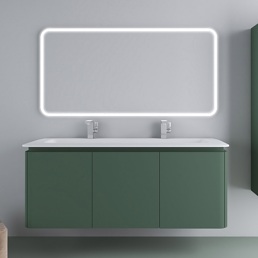 Mobile Bagno Smart 91 Cm Natural Oak con Top per Lavabo in Appoggio -  Iperceramica