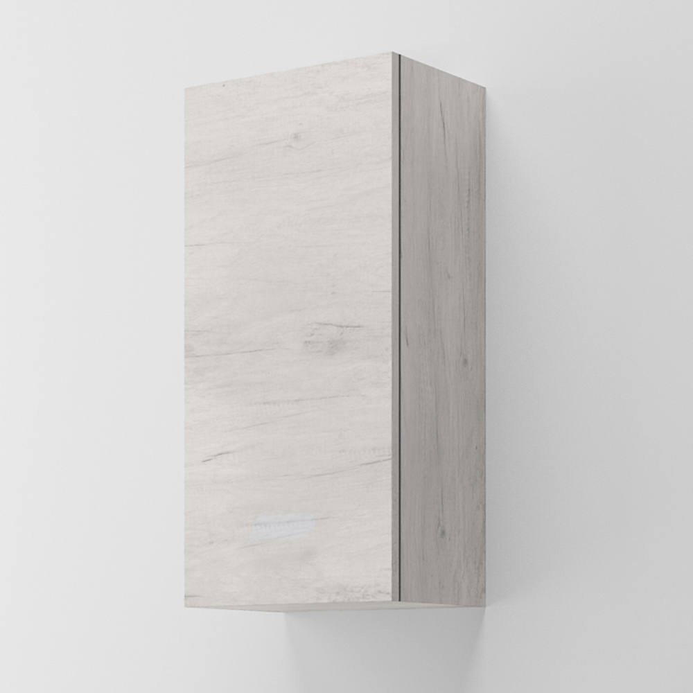 Pensile Bagno Sospeso Monaco 39x39cm - Anta Reversibile Bianco Opaco | MDF Con Rivestimento PVC - Foto 2