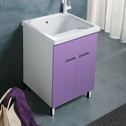 Lavatoi in ceramica: Mobile lavanderia con vasca ceramica 60x50 ... Lavatoi in ceramica: Mobile lavanderia con vasca ceramica 60x50 ...