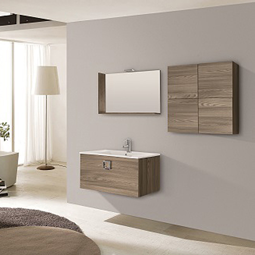 mobile bagno sospeso perla 80 con cassettone
