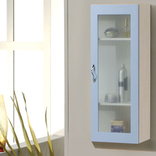 pensile barbara 35 con vetrina per bagno