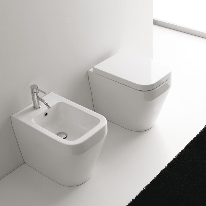 sanitari bagno a terra aliseo nero ceramica