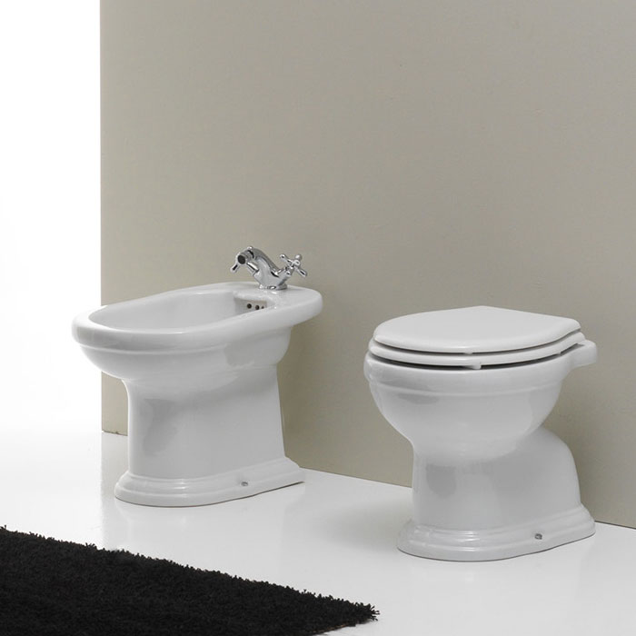 sanitari bagno a terra roma nero ceramica