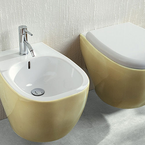 sanitari bagno sospesi weg bicolore salvia