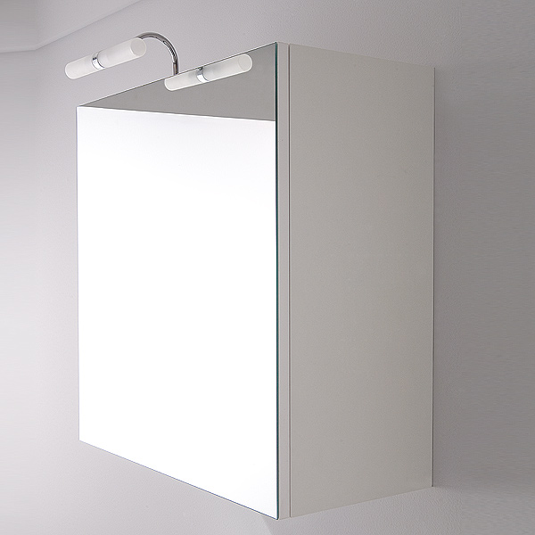 Specchio contenitore bagno quadrato 57x58