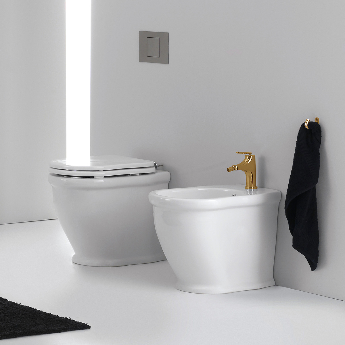 Sanitari Classici a Terra Filo Muro 54x35 Time