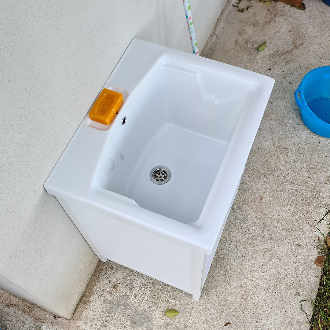 Mobile lavatoio da esterno 61x51 in ceramica NILO 