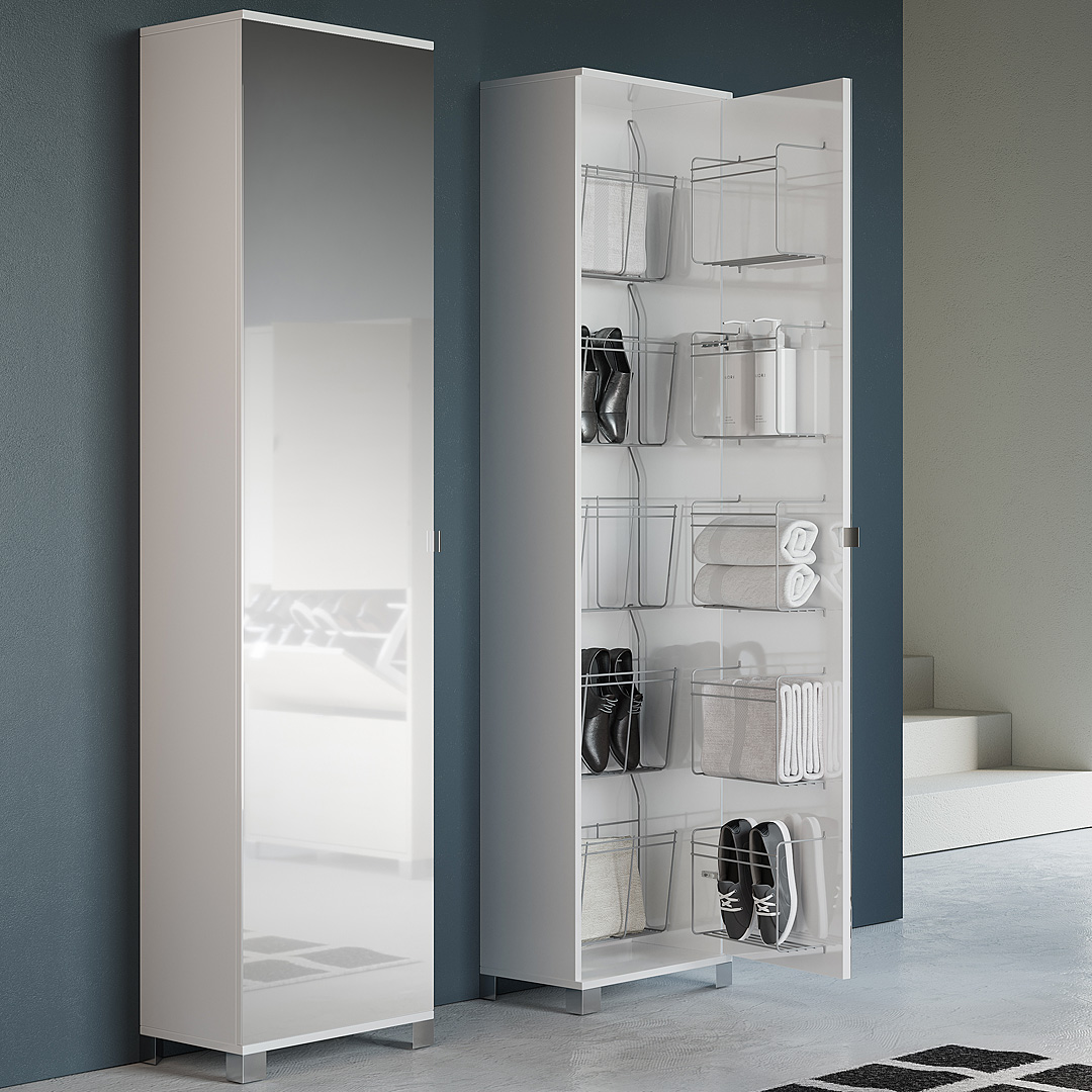 Colonna con scarpiera h190 cm con cestelli portascape :: Offerta