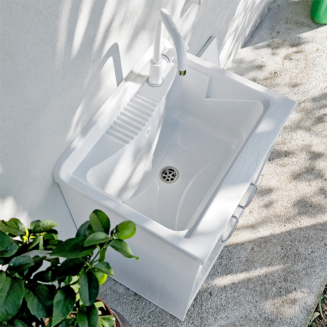 Mobile lavatoio con lavabo in ceramica un'ante - LBR Shop