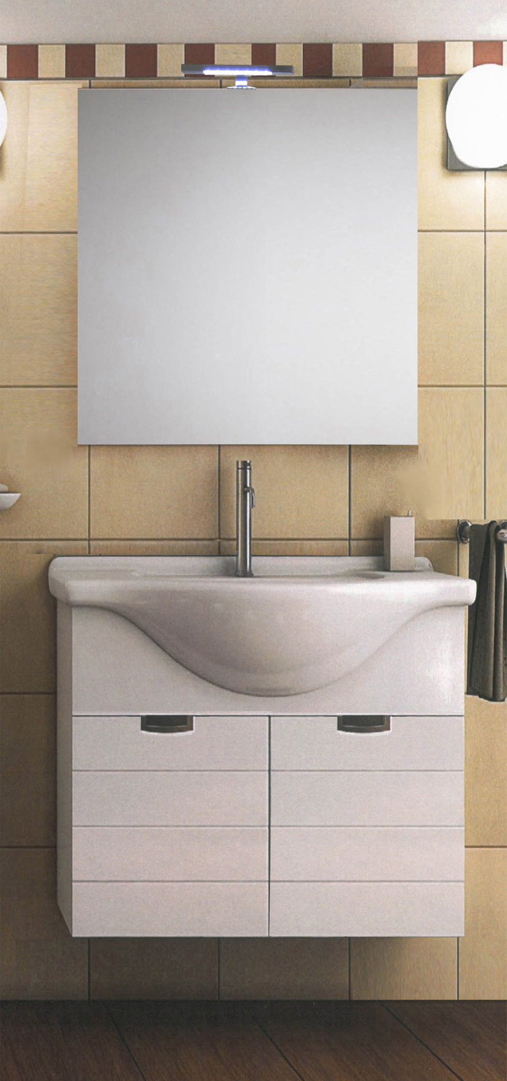 Mobili bagno economici : mobile bagno sospeso rigo 65