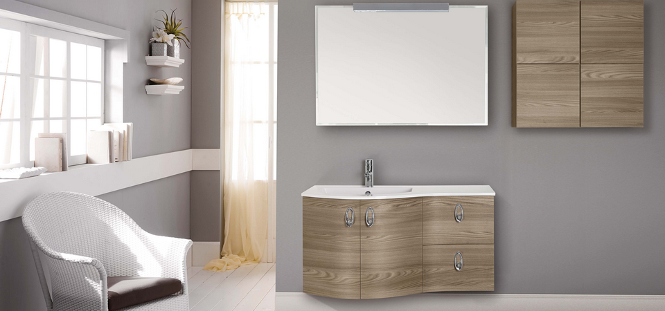 Mobili bagno economici : mobile bagno sospeso angelica 100 Mobile bagno sospeso 100 cm