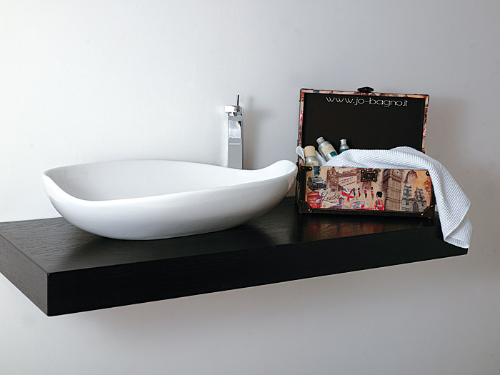 Accessori da bagno bagno Vanity nero opaco lavandino rotondo ultra-sottile lavabo arte sopra il piano lavabo casa bagno vanità lavabo balcone lavanderia piscina colore : A , dimensioni: 35,5 x 12 cm