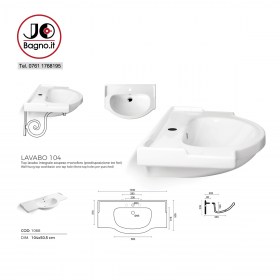 Tecnica Lavabo Equa 1068