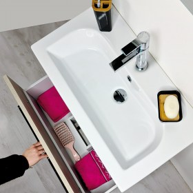 Arredo Bagno AURA con profondità 40 cm Lavabo in Ceramica