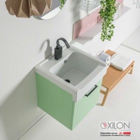 Lavarredo Xilon Sospeso 50x50 Laccato Menta