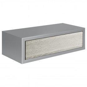 Pensile sospeso orizzontale con cassetto (J60014) ROVERE GRIGIO