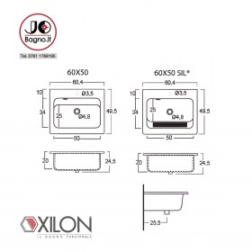 lavatoio nanco 60x50 e 60x50 SIL Tecnica