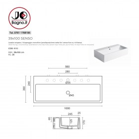 Scheda Tecnica Lavabo Senso 9130