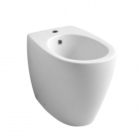 Bidet a terra  51x35xh43 cm Leila in ceramica bianca