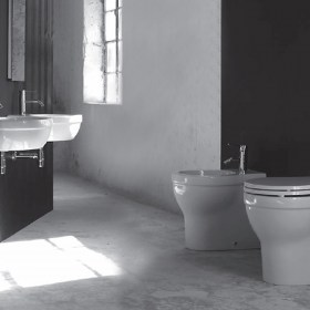 Porta salviette bidet da muro design moderno Diamante con il kit