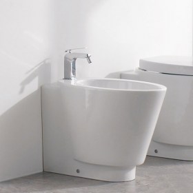 Bidet a terra filomuro Wish Scarabeo Ceramica