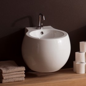 Bidet sospeso Planet in ceramica Scarabeo Ceramica