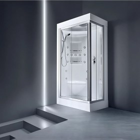 Cabina doccia multifunzione 80 x 100 angolare ACQUAZZURRA