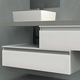 composizione bagno con lavabo appoggio Ninfa2 120 cm 