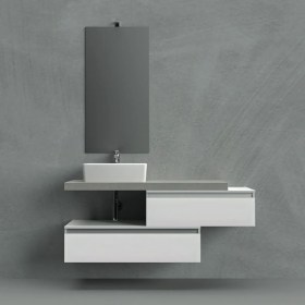 composizione bagno con lavabo appoggio Ninfa2 120 cm 