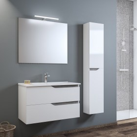 Mobile bagno sospeso 60 cm con specchio e lampada Grace2  (COMBINAZIONE 8)