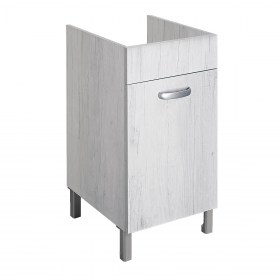 Mobile per lavatoio 45x50 Total Wood Bianco DOMINA