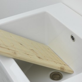 tavola per vasca danubio con mobile lavanderia olmo bianco LMC