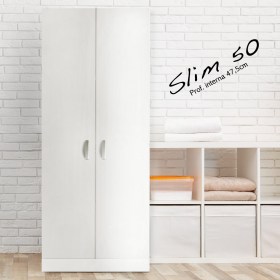 [3] Colonna SLIM Completamente Chiusa con Ante di Chiusura Totali ( No Ripiano Vano Superiore)