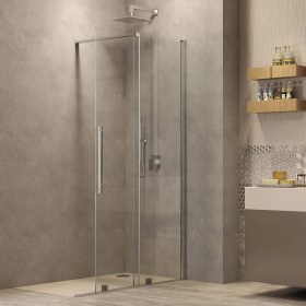 Parete Walk-In con porta scorrevole 8 mm profilo Cromato Lucido FLORIS