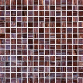 G225 LILLA SCURO Mosaico in Pasta di Vetro a Tessere Gold / Bronze