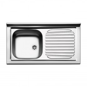 Lavello Inox vasca a sx 90x50 cm