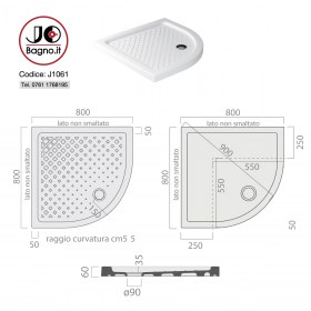 Piatto doccia H6 tecnica J1061