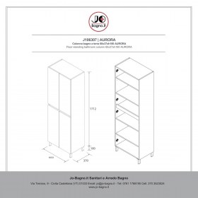 Colonna bagno a terra due ante