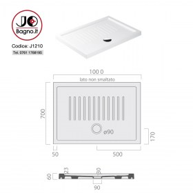 Piatto doccia H6 tecnica J1210