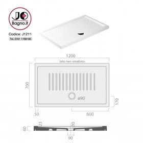 Piatto doccia H6 tecnica J1211