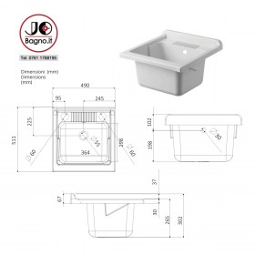 Tecnica Vasca in Resina PP 50x50 