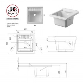 Tecnica Vasca in Resina PP 45x50 