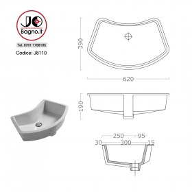 J8110-TECNICA sottopiano curvo 62x39 arcuato